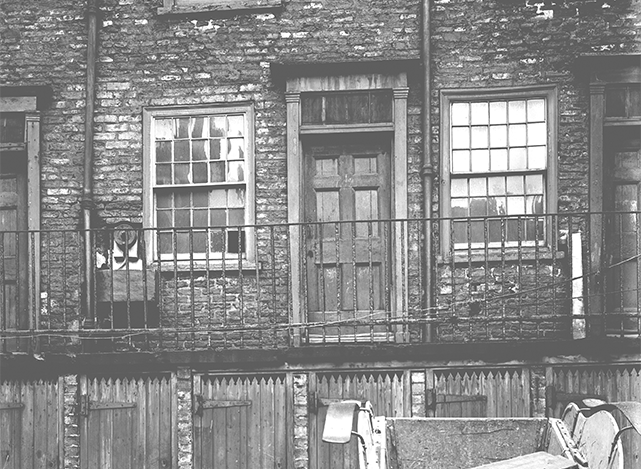 Buildings of Bradley and Co. carriage builders in Hungate, York, 1911