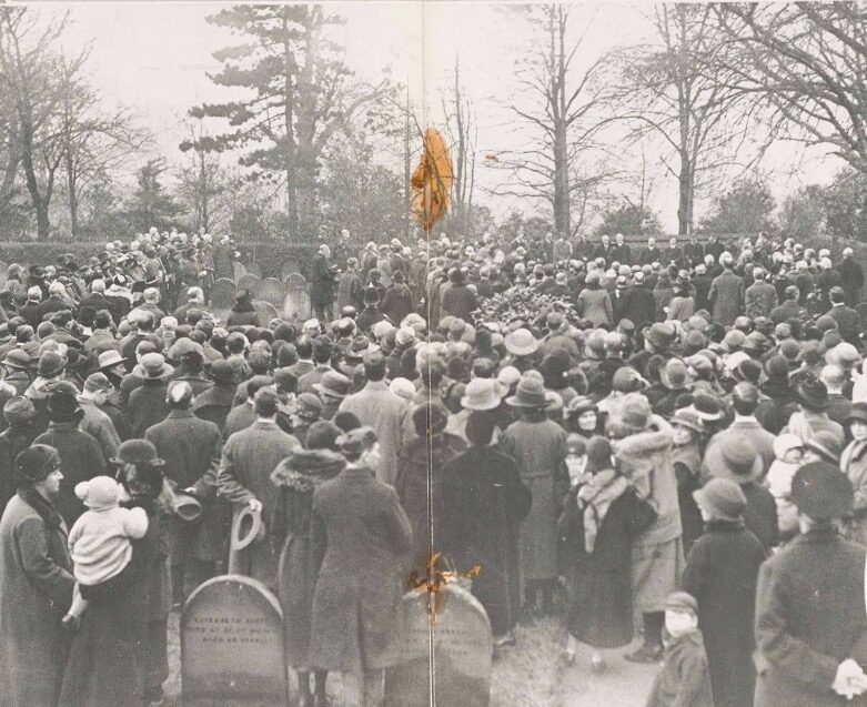 The Service at the burial